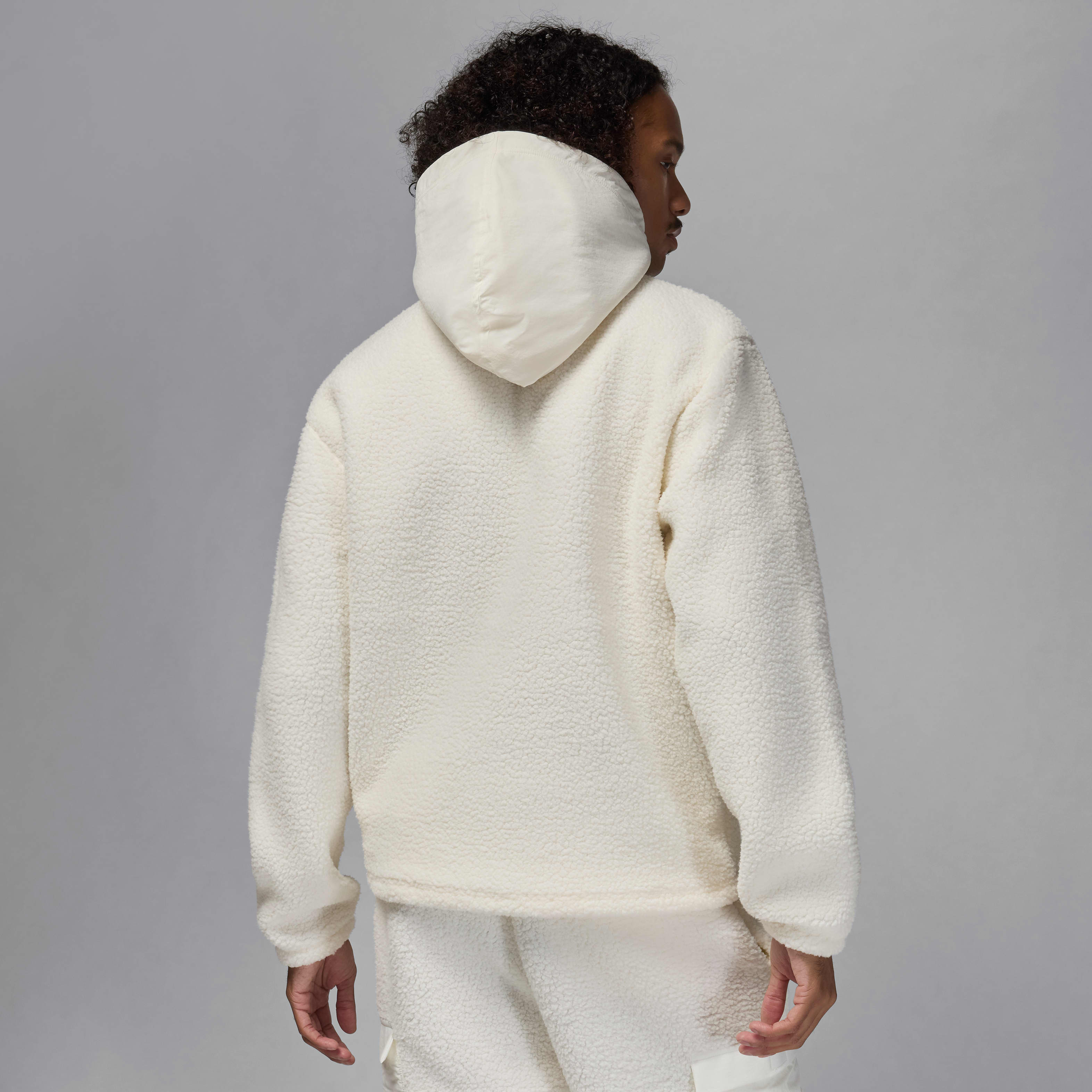 ☆NIKE☆Jordan Flight High-Pile Fleece Jacket☆White Jordan Flight Sherpa Men's Polar Fleece White FV7452-133